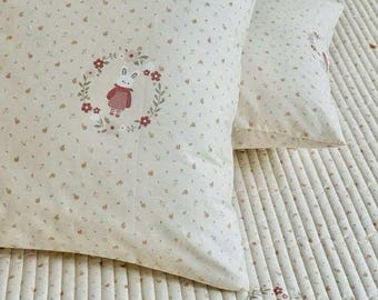 Parure de lit matelassée en soie et coton coréen : couvre-lit en patchwork fait main