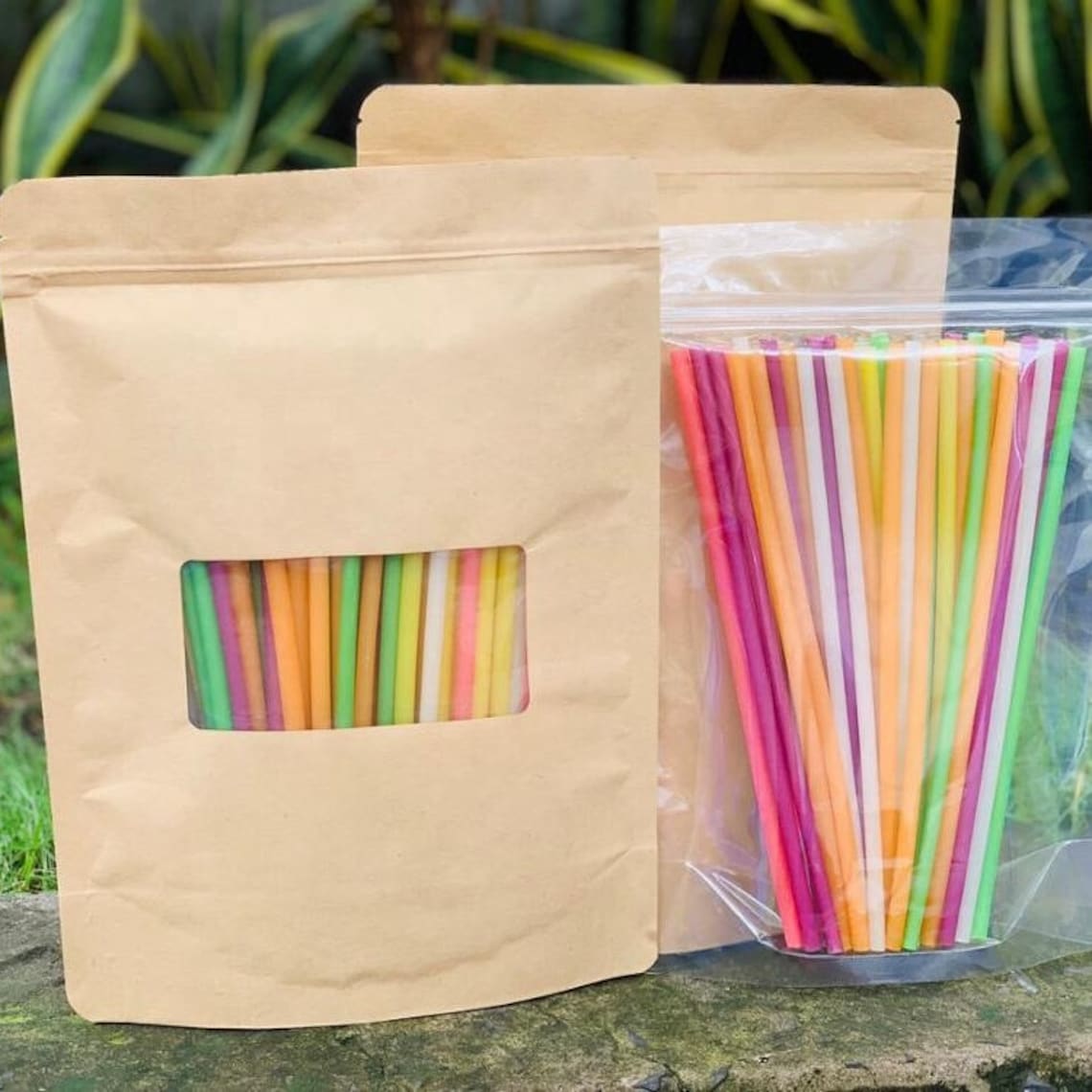 Eco-friendly Rice Drinking Straws: Mixed Colors, Biodegradable - 100 ...