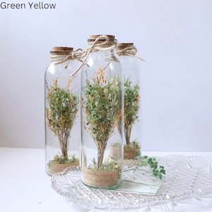 Dried Flower Arrangements in a bottle with messages, Wedding Guest, Bridesmaids or Hostess Gifts, birthday, Mother&#39;s Day, Holiday, Chrismas