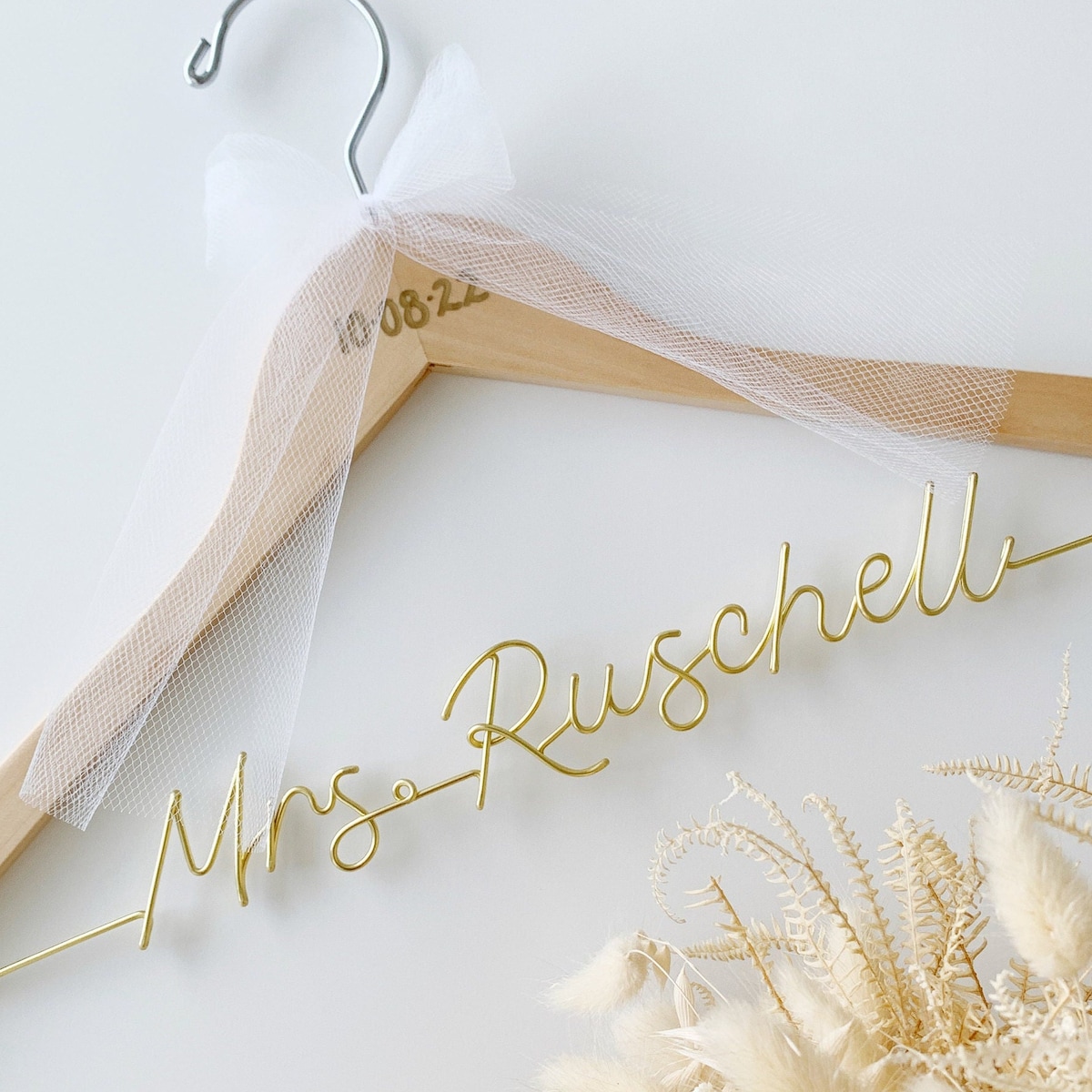 Custom Wedding Dress Hanger