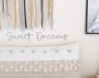 SWEET DREAMS | wire words wall decor art | bedroom or nursery | wall sign