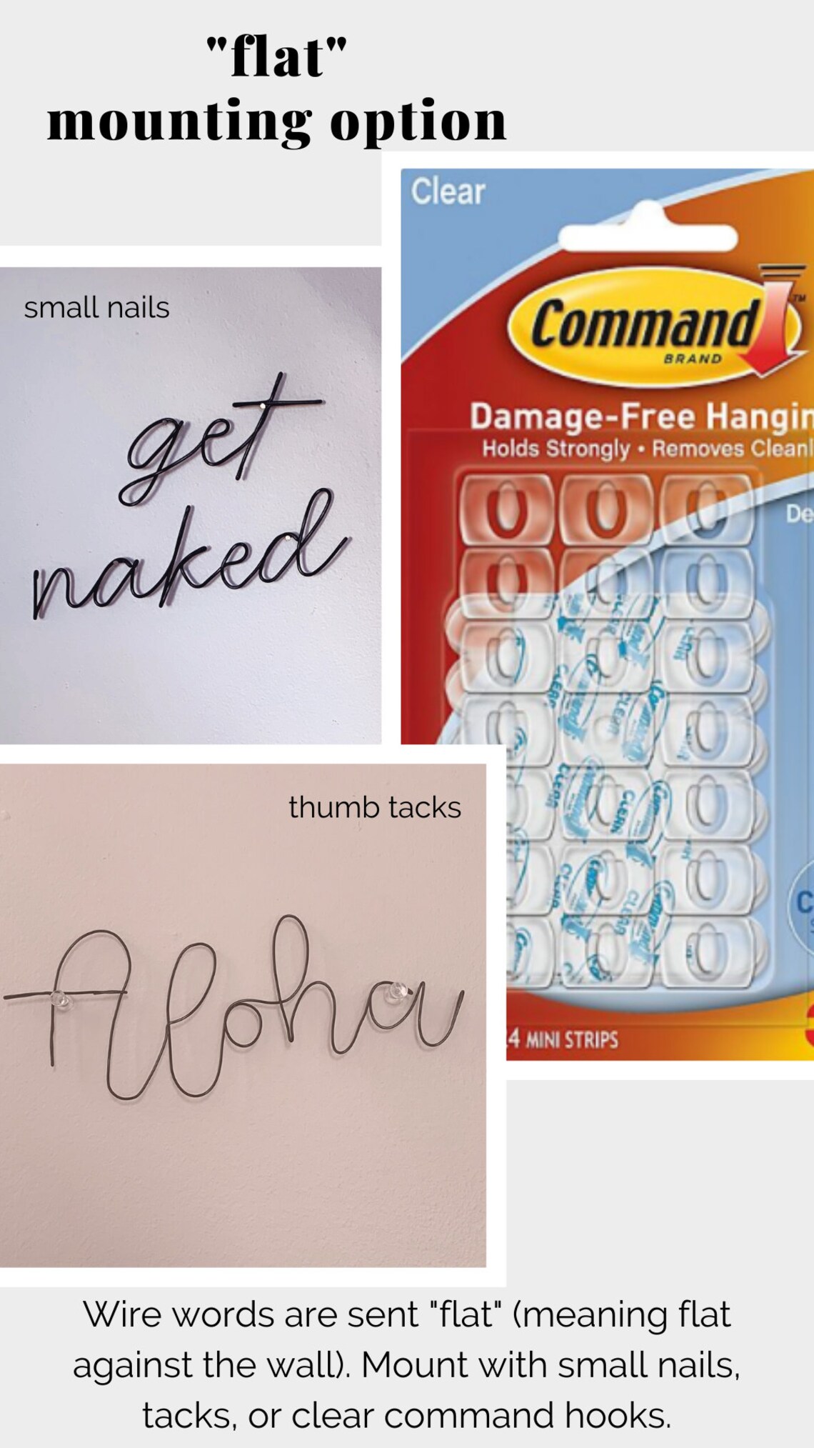 HOBOKEN Wire Words Wall Decor Wire Sign Wire Wall Art Etsy