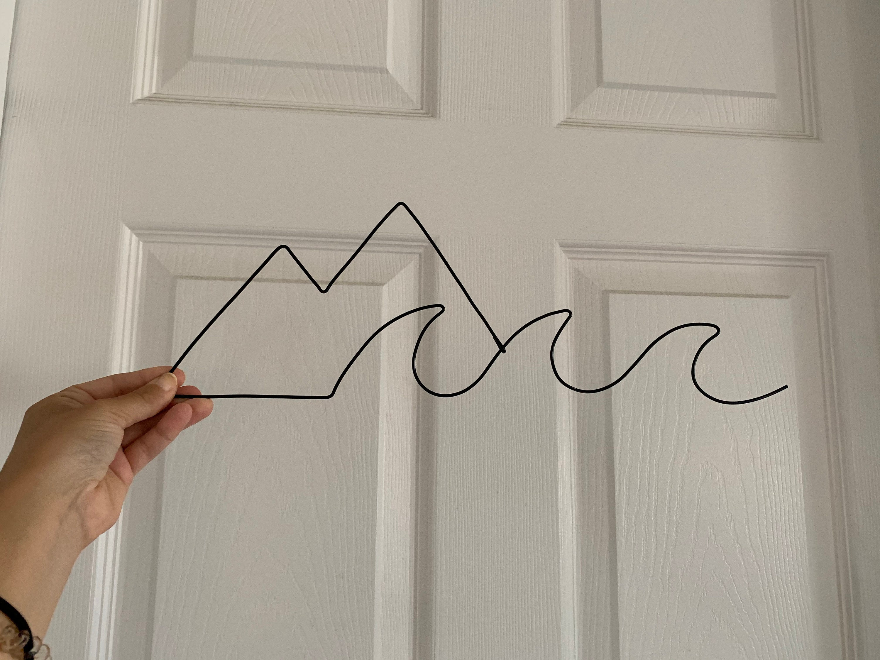 MOUNTAINS WAVES Wire Wall Art Wire Wall Decor Wire - Etsy