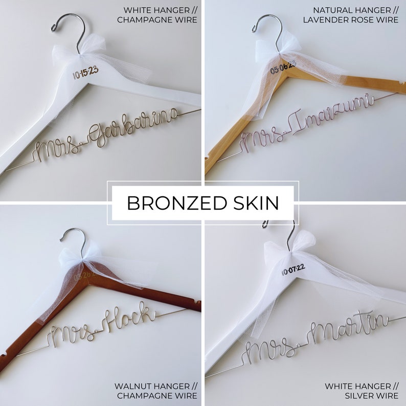 CUSTOM BRIDAL HANGER | Bride Groom Hanger | wire wedding dress hanger | personalized wedding keepsake | bridal shower gift | Mr. Mrs. hanger