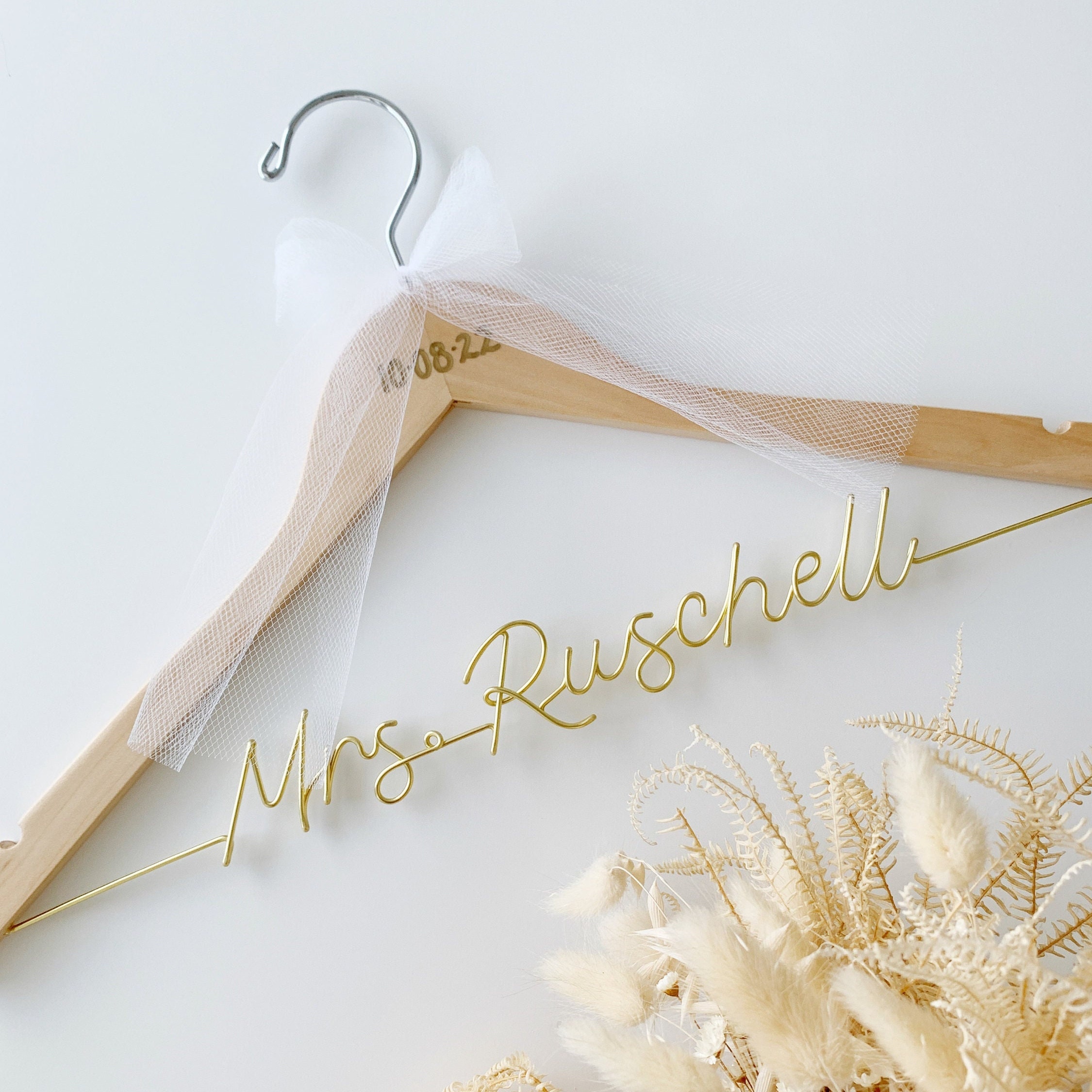 white christmas dresses Personalized Engraved Wedding Dress Hangers