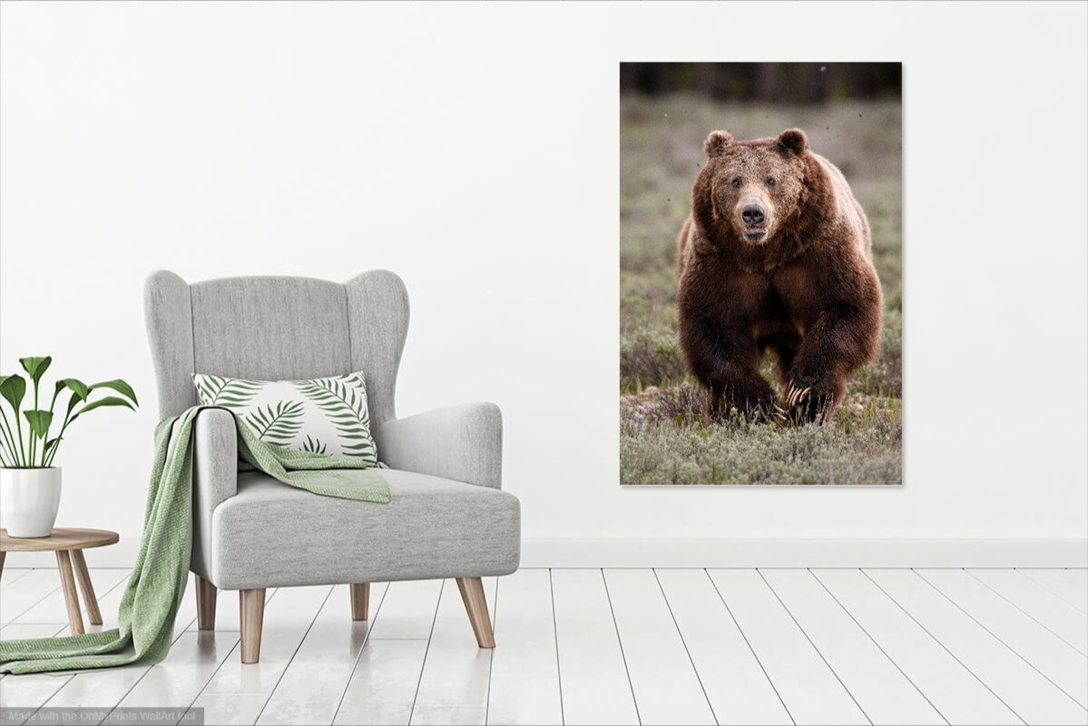 Grizzly Bear Runs Towards You Fine Art Print Animal Photography Nature ...