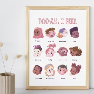 Kids Emotions Poster - Feelings Chart for Children | Emotional ...