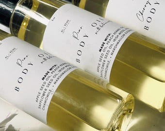 Strawberry Marshmallow Perfume Body Oil: Natural Botanicals, Sweet Gourmand Scent