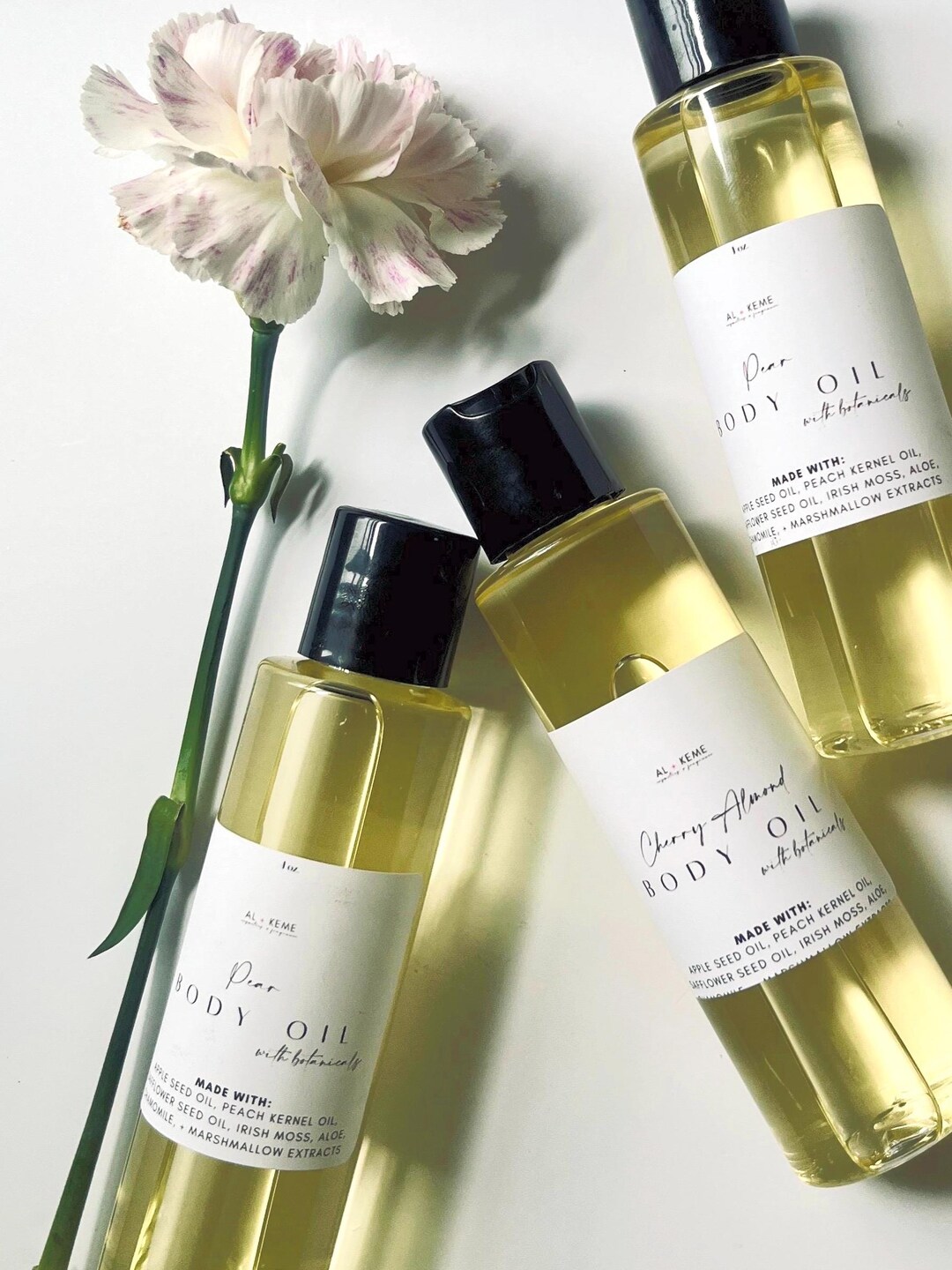 Cherry Almond Body Oil: Organic Hydrating Massage Oil - Etsy