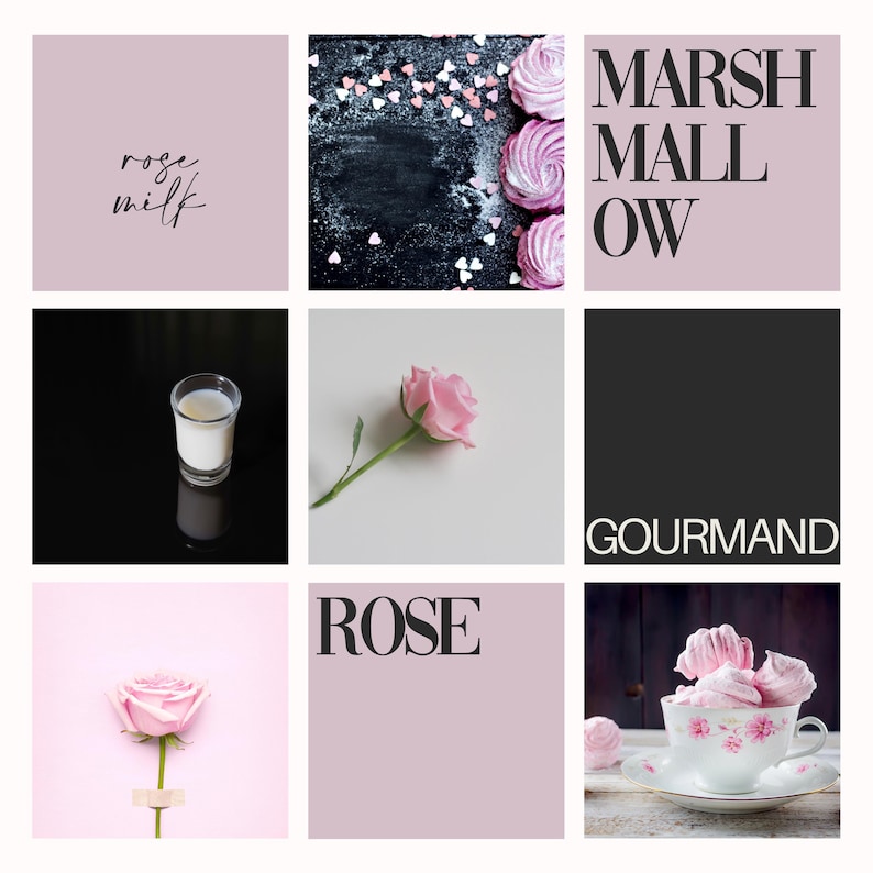 rose milk perfume is made with marshmallow, rose, and creamy milk.