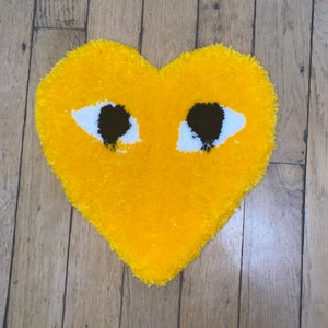 Cdg yellow sale heart