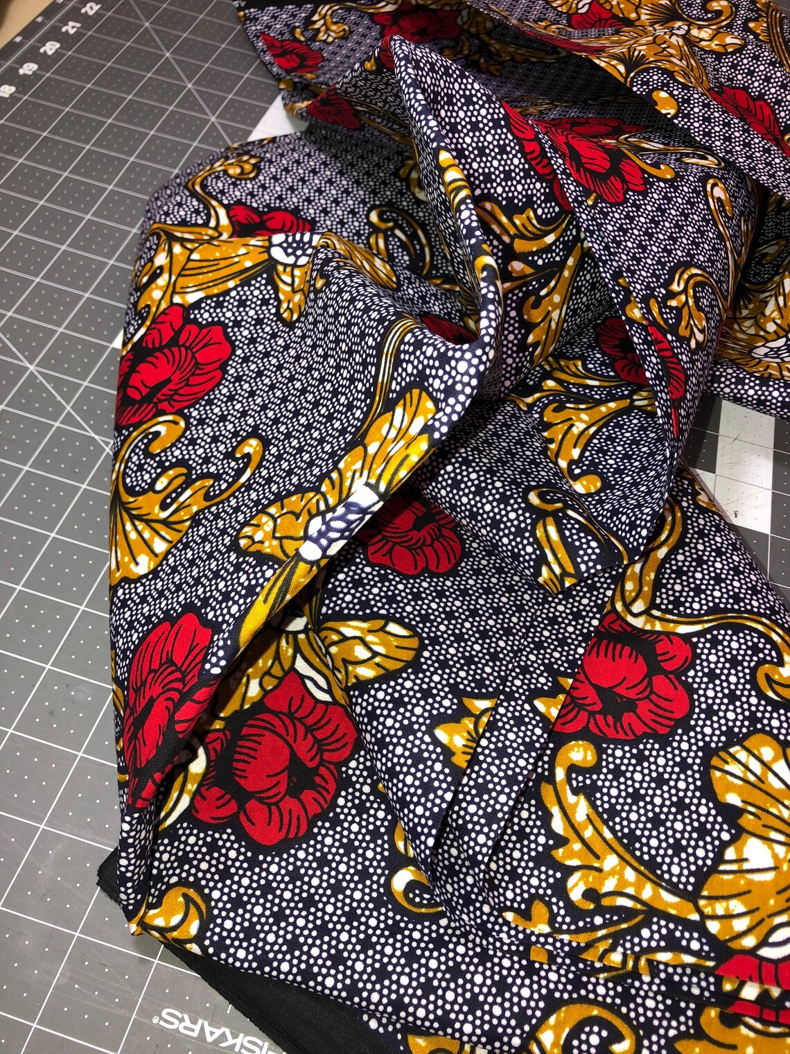 Rose multi Ankara fabric from The Netherlands Sold by Etsy