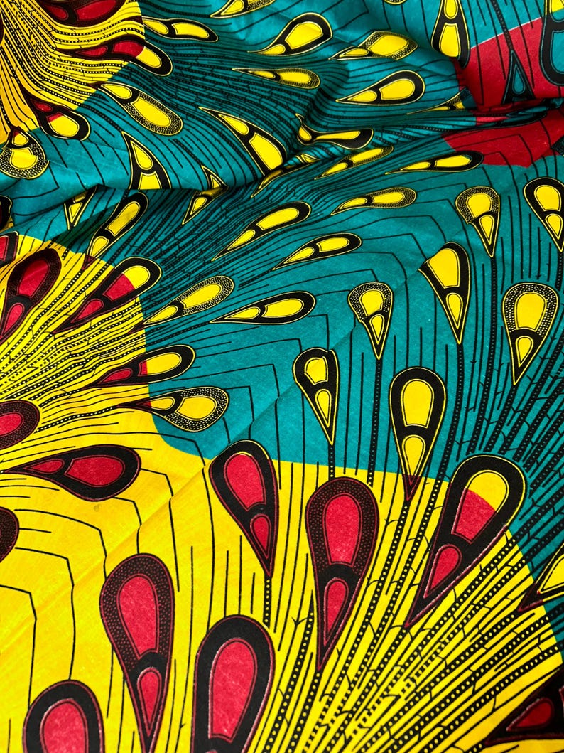 Red, Gold, Black & Green Ankara - Etsy