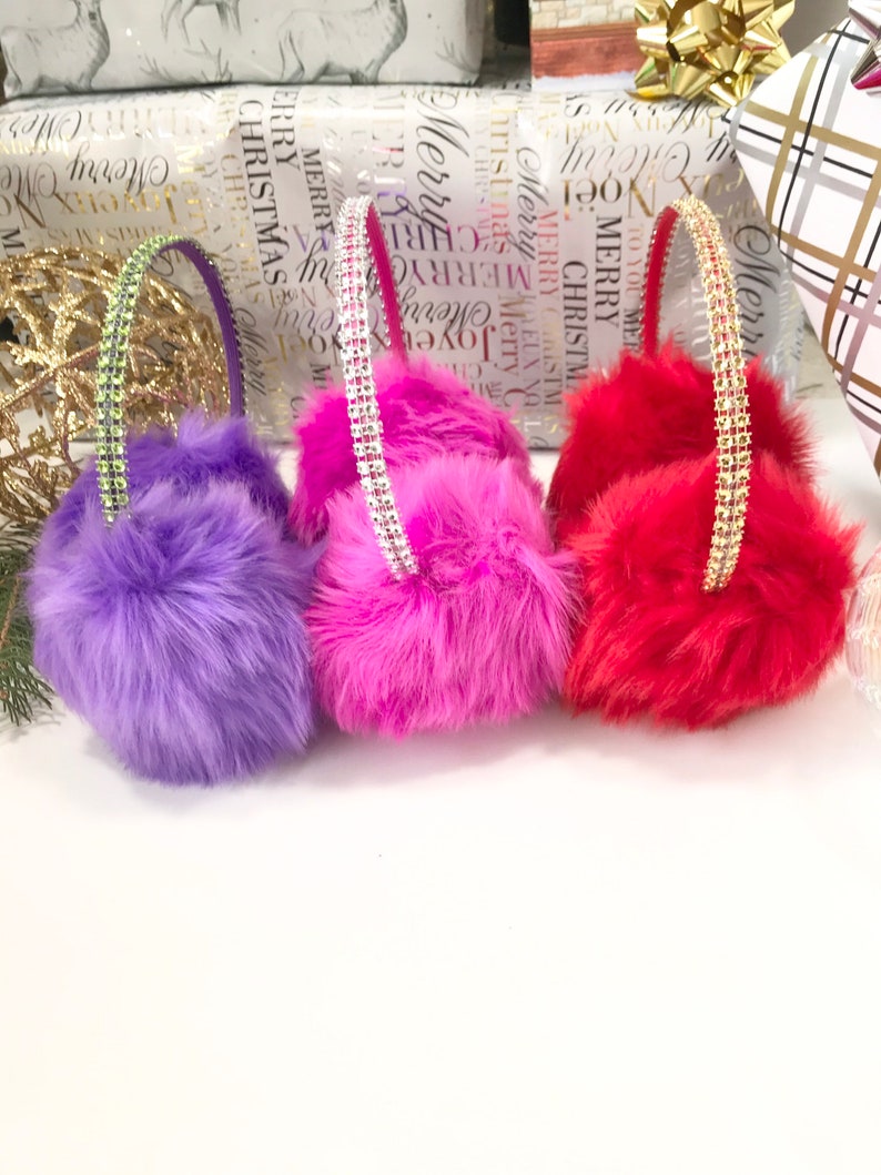 Winter Accessories Gift for Her . Red Earmuffs Pink Earmuffs Purple Girls Earmuffs Birthday Gift Ideas