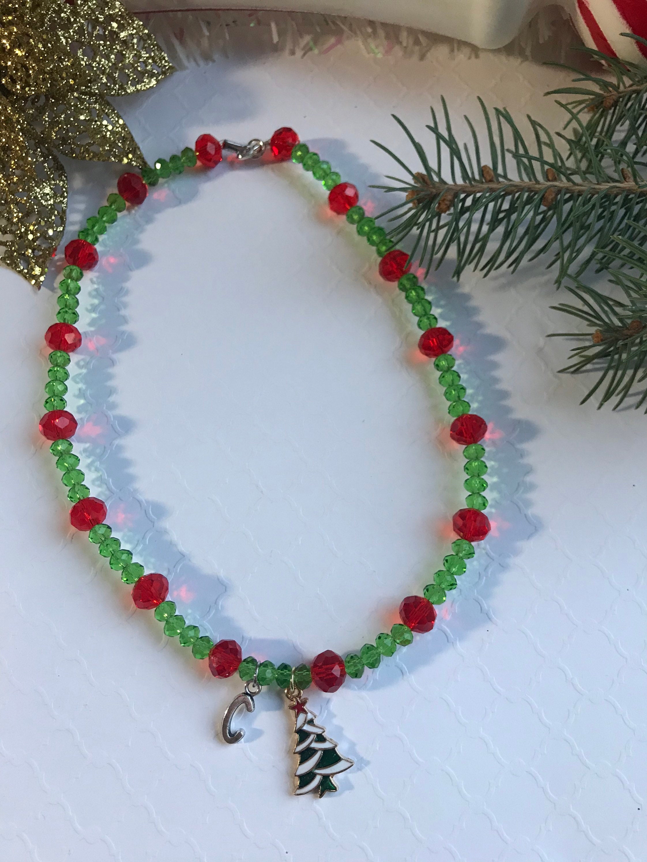 Personalized Christmas Necklaces Girls Necklaces Christmas Etsy UK