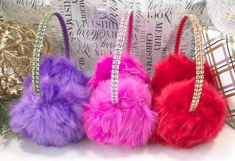 Winter Accessories Gift for Her . Red Earmuffs Pink Earmuffs Purple Girls Earmuffs Birthday Gift Ideas
