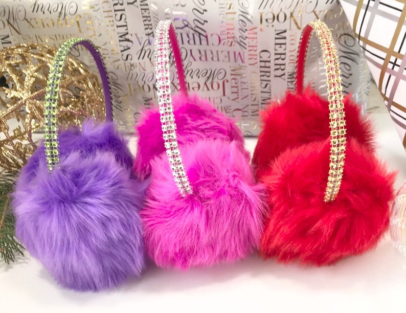 Winter Accessories Gift for Her . Red Earmuffs Pink Earmuffs Purple Girls Earmuffs Birthday Gift Ideas