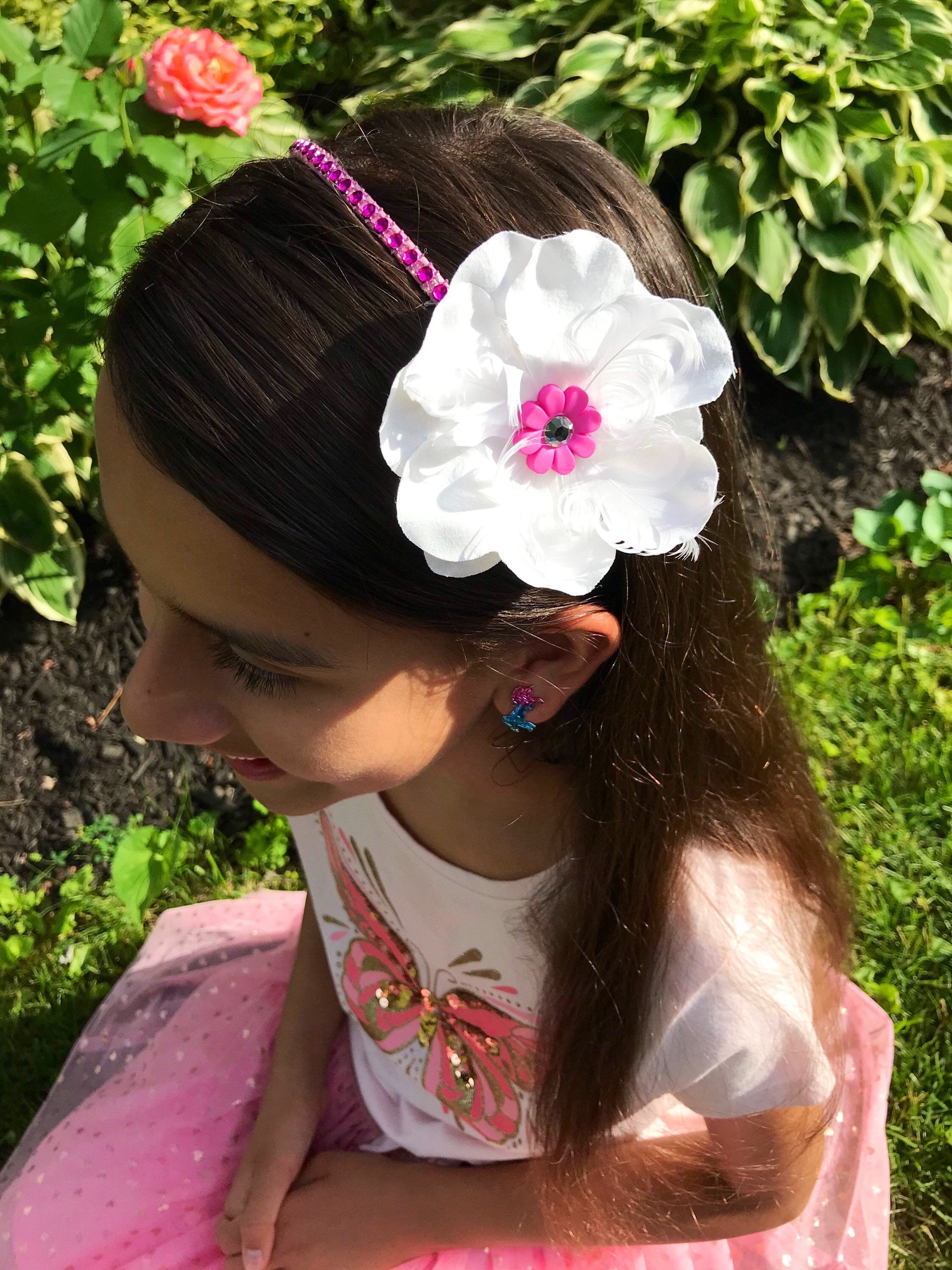 10 Stück Mädchen-Stirnbänder Mit Blumen, Streifen & Herzen – Bunte Stoff-Haarbänder Für Kinder
