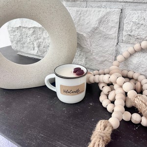 Coffee candle| mini coffee mug soy wax| coffee decor| espresso mug|strong scent| neutral colors| coffee lover gift| buy bulk| wholesale