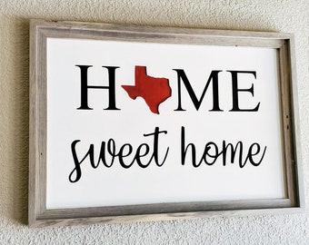 Home Sweet Home Sign - Decorative Sign - Home Décor - Wall Décor