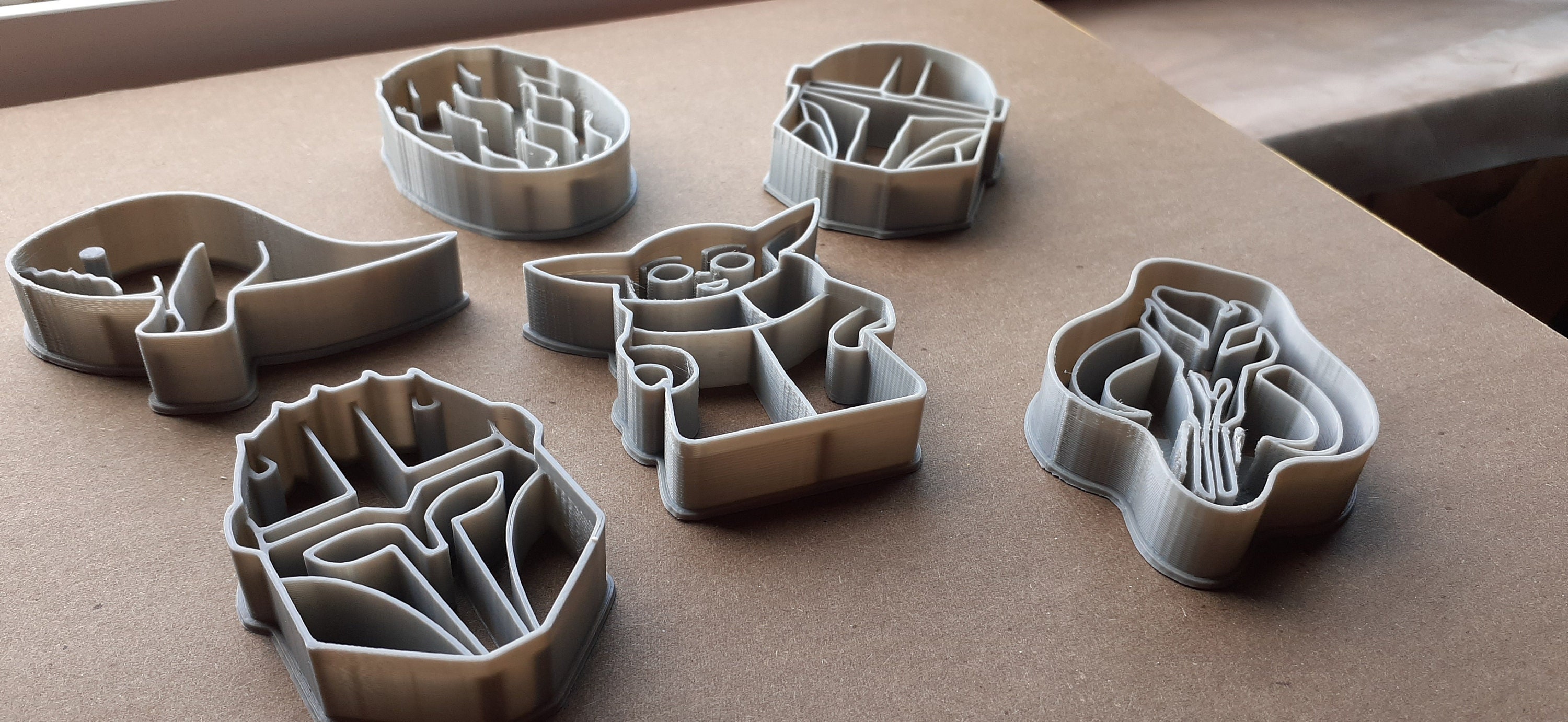 Mandalorian playdough molds 6 piece set Etsy