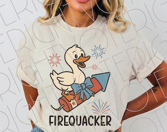 Coquette Goose Firequaker Americana, Funny Independence Day Patriotic Digital Download