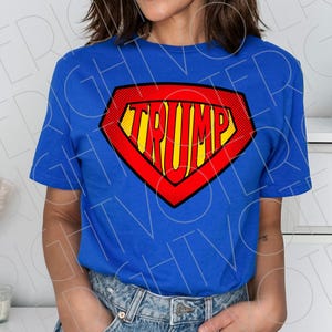 Superheld Trump 2024 PNG, Distressed Hero Präsident Trump Unterstützer Sublimationsdatei, Republikaner Stolz Konservativer Digitaler Download Clipart