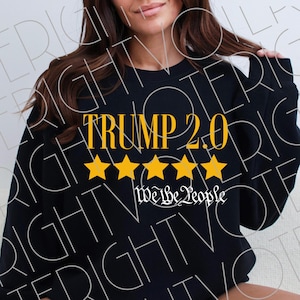 Trump PNG, Nós, o povo, revisão de 5 estrelas, arquivo de design, Trump 2.0, clipart digital para download, votamos nesta camisa para download instantâneo PNG