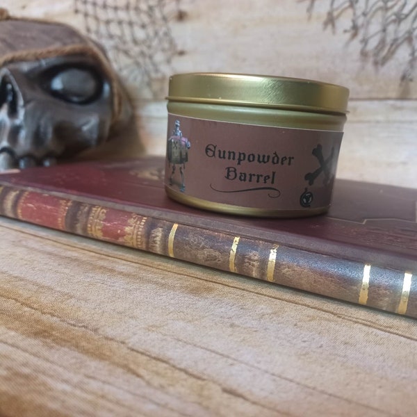Gunpowder Scented Candle Etsy