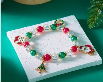 Christmas charm bracelet | Santa | Present | Christmas tree | Gift