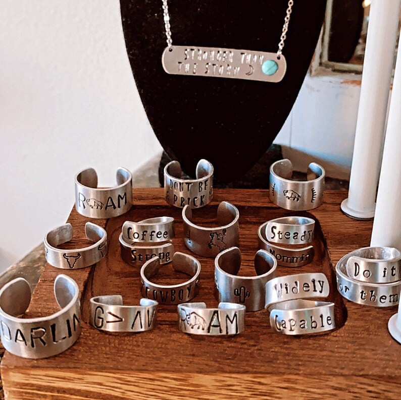 Customizable Thick Ring Thumb Ring Etsy