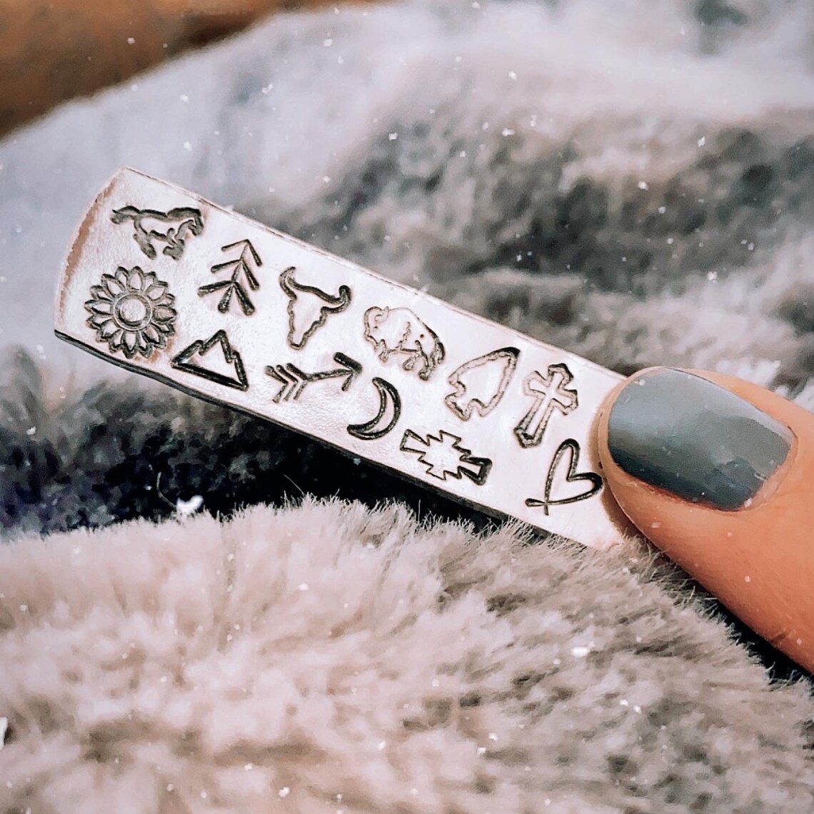 Name and Date Initials and Date Metal Hand Stamped Stamped | Etsy