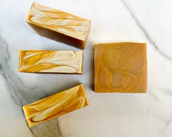 Almond & Honey Soap Bar, Handmade Handcrafted Artisan All Natural Vegan, Fall, Holiday gift, Spa Gift, Party Favor, Birthday, Cocoa Butter