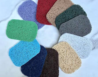 Soap Saver, Eco-Friendly Soap Dish, BPA Free, Draining Dish, Bio-Plastic, Self Draining, Soap Accessories, Soap Pad, Spa Gift, Favor