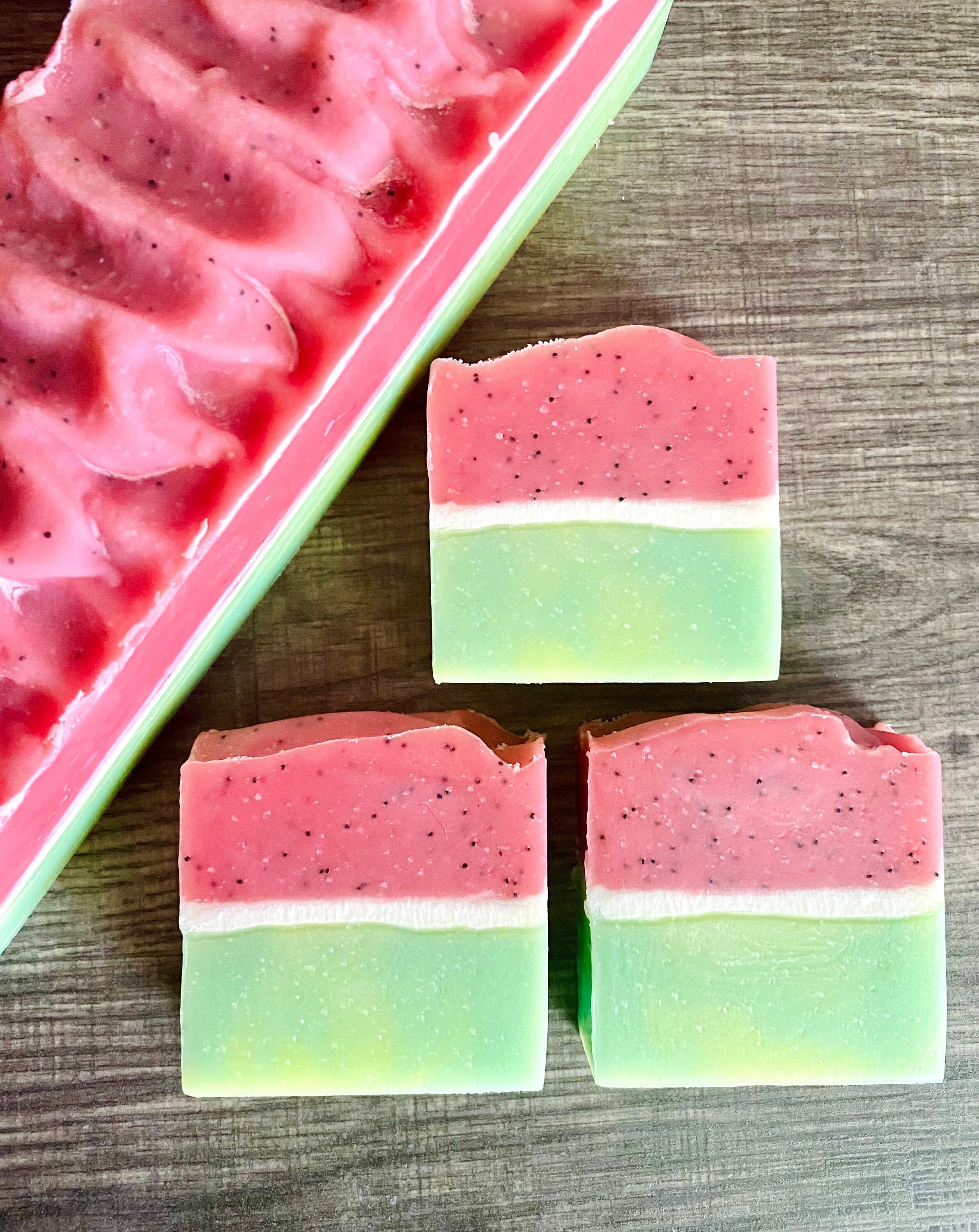 Watermelon Soap Bar Handmade Artisan All Natural Vegan Etsy