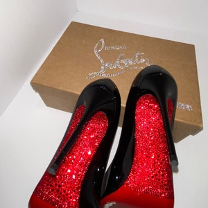 Custom crystallization of your Christian Louboutin RED soles image 1