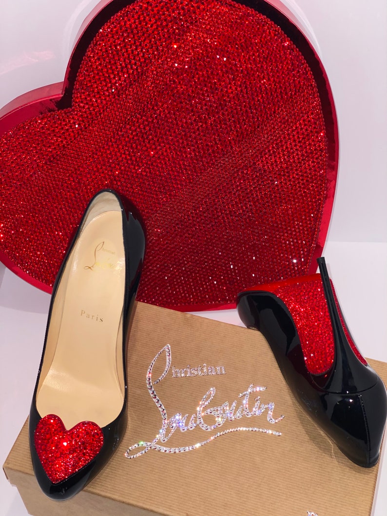 Custom crystallization of your Christian Louboutin RED soles image 3