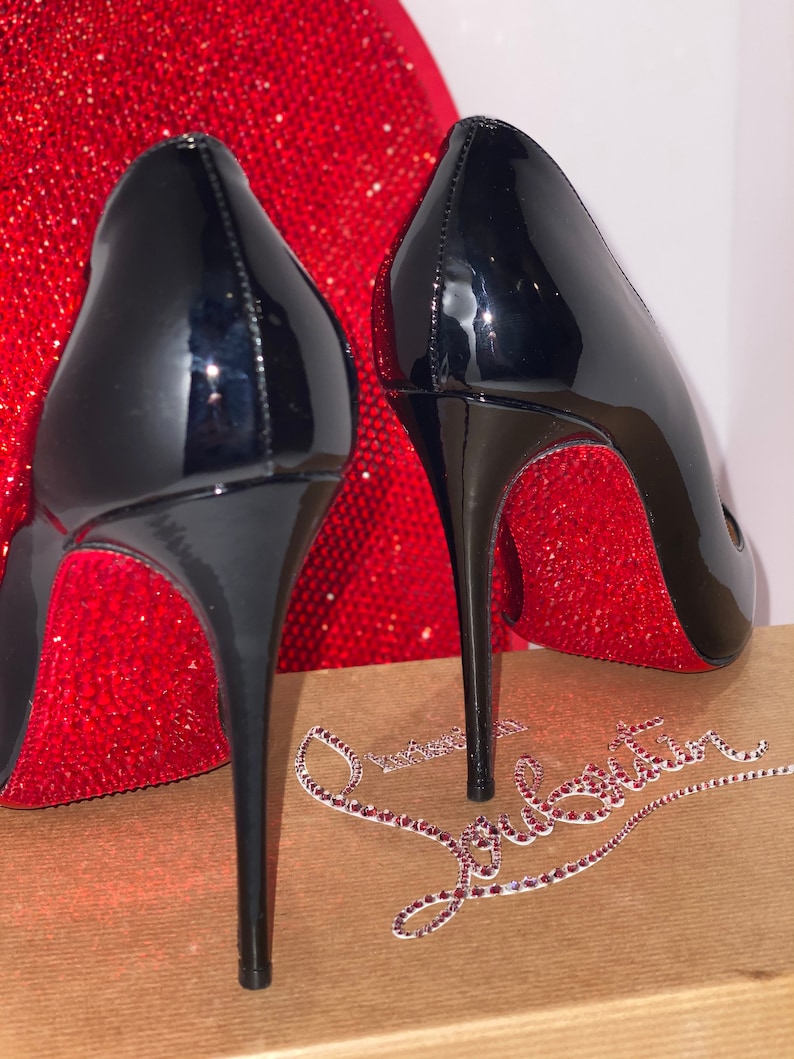 Custom crystallization of your Christian Louboutin RED soles image 6