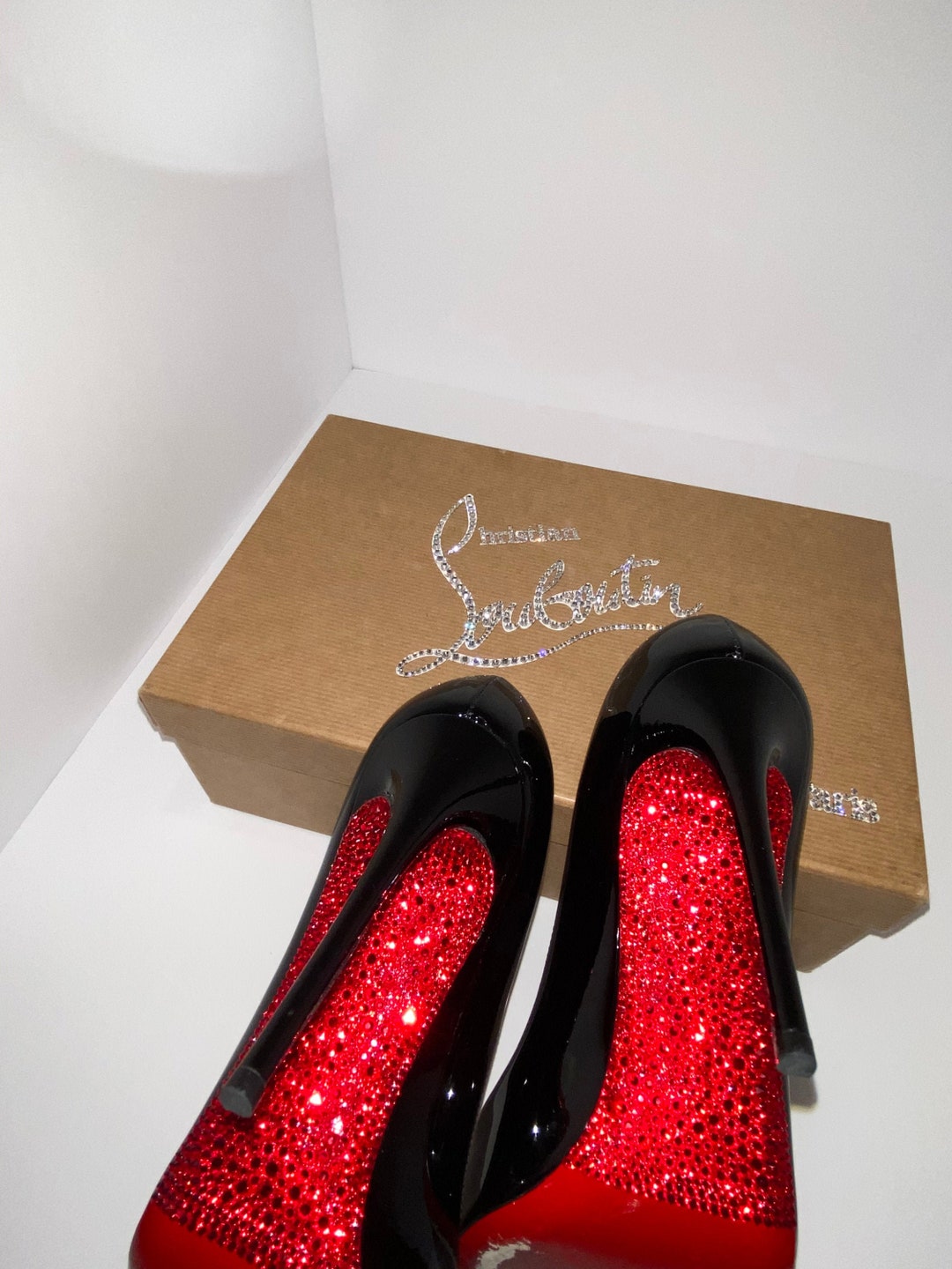 Custom crystallization of your Christian Louboutin RED soles Custom crystallization of your Christian Louboutin RED soles