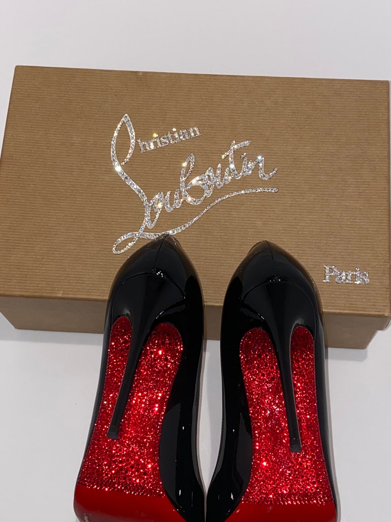 Custom crystallization of your Christian Louboutin RED soles image 2