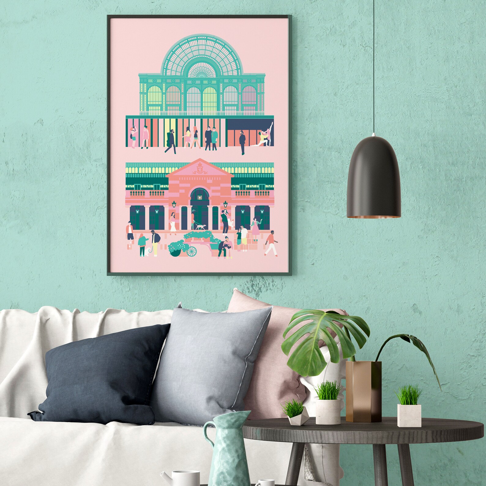 Covent Garden London Wall Art Covent Garden Print London Etsy