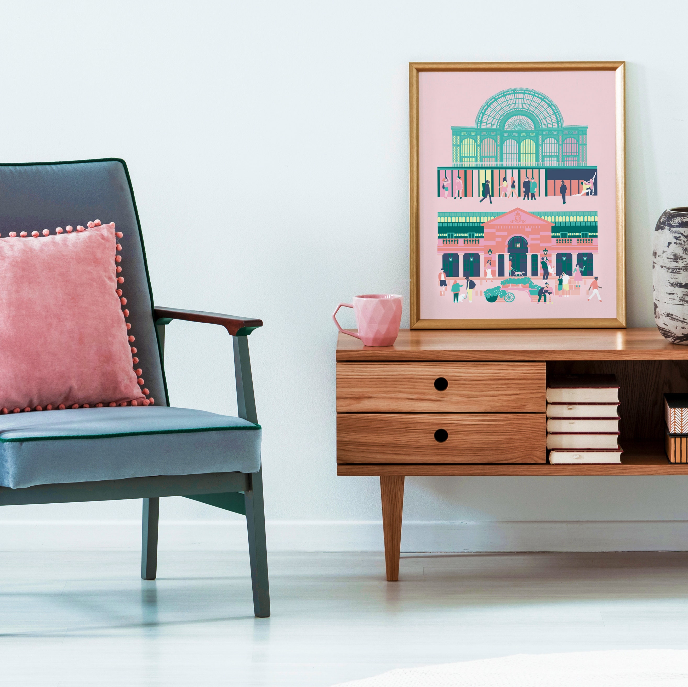 Covent Garden London Wall Art Covent Garden Print London Etsy