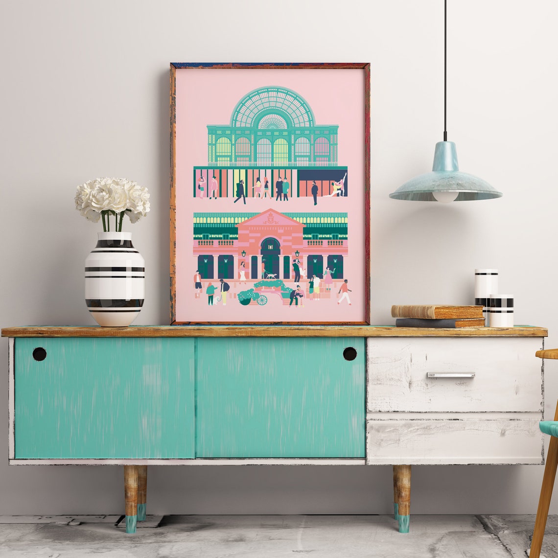 Covent Garden London Wall Art Covent Garden Print London Etsy