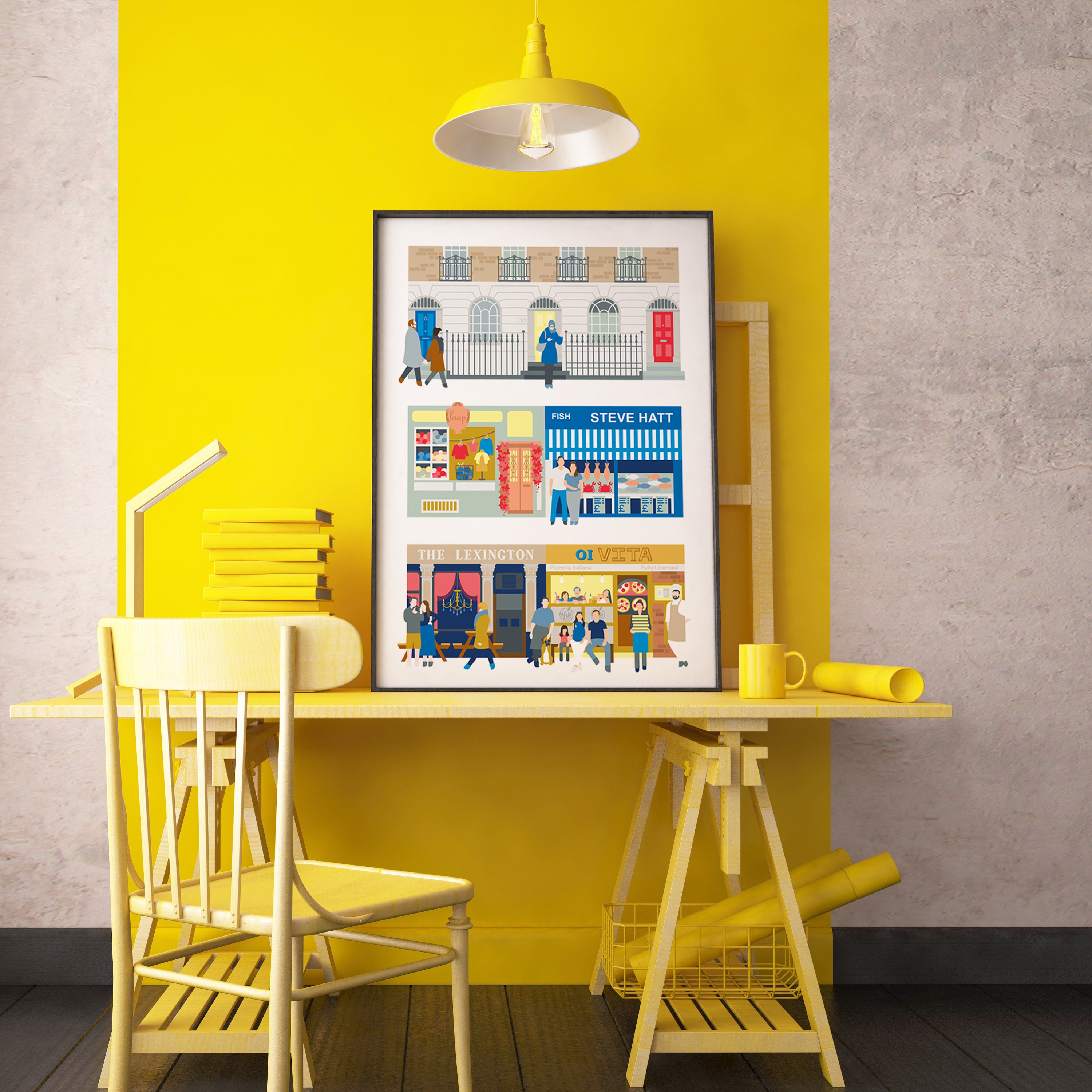 Islington London Wall Art Angel Islington Highbury Islington Etsy