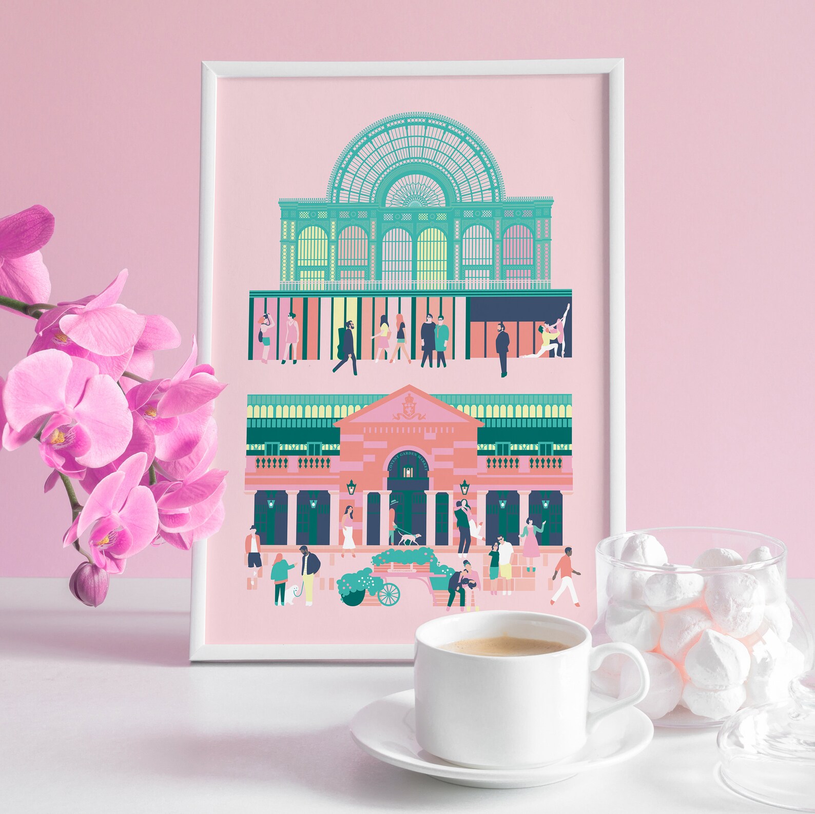 Covent Garden London Wall Art Covent Garden Print London Etsy