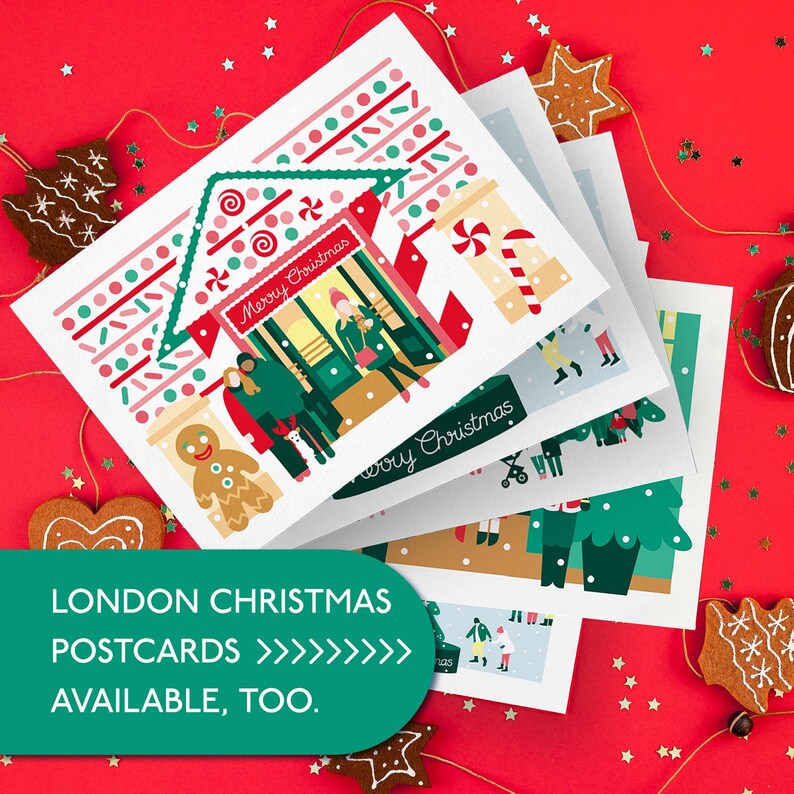 20 London Postcards in A6 WITH Matching Envelopes, Crouch End, Notting Hill, Kensal Rise, Marylebone, Islington, Hampstead, Chelsea, Hackney image 9