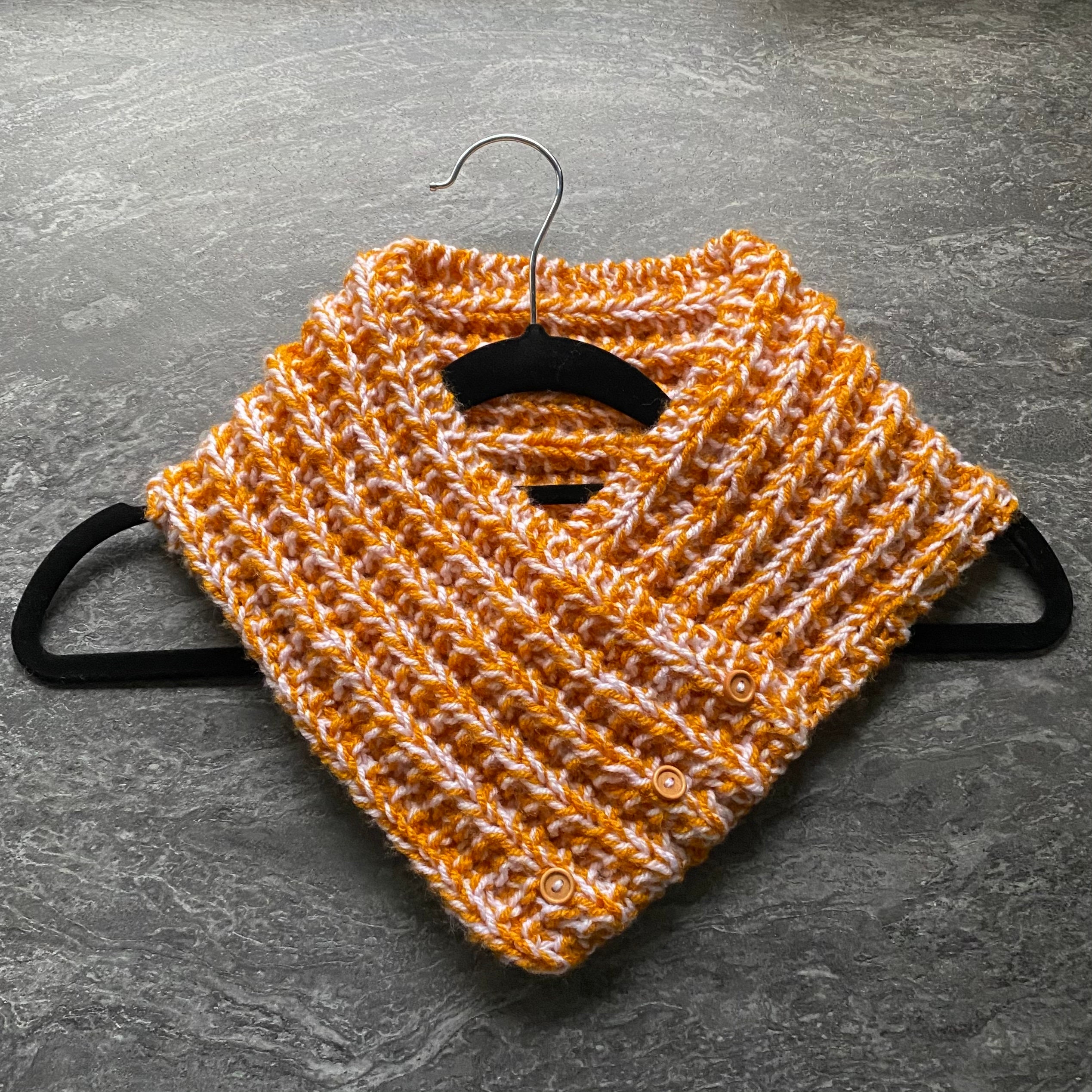 Hand Knitted Neck Warmer / Neck Scarf in Two Tone Colours Adult/teen/child Sizing Knitting