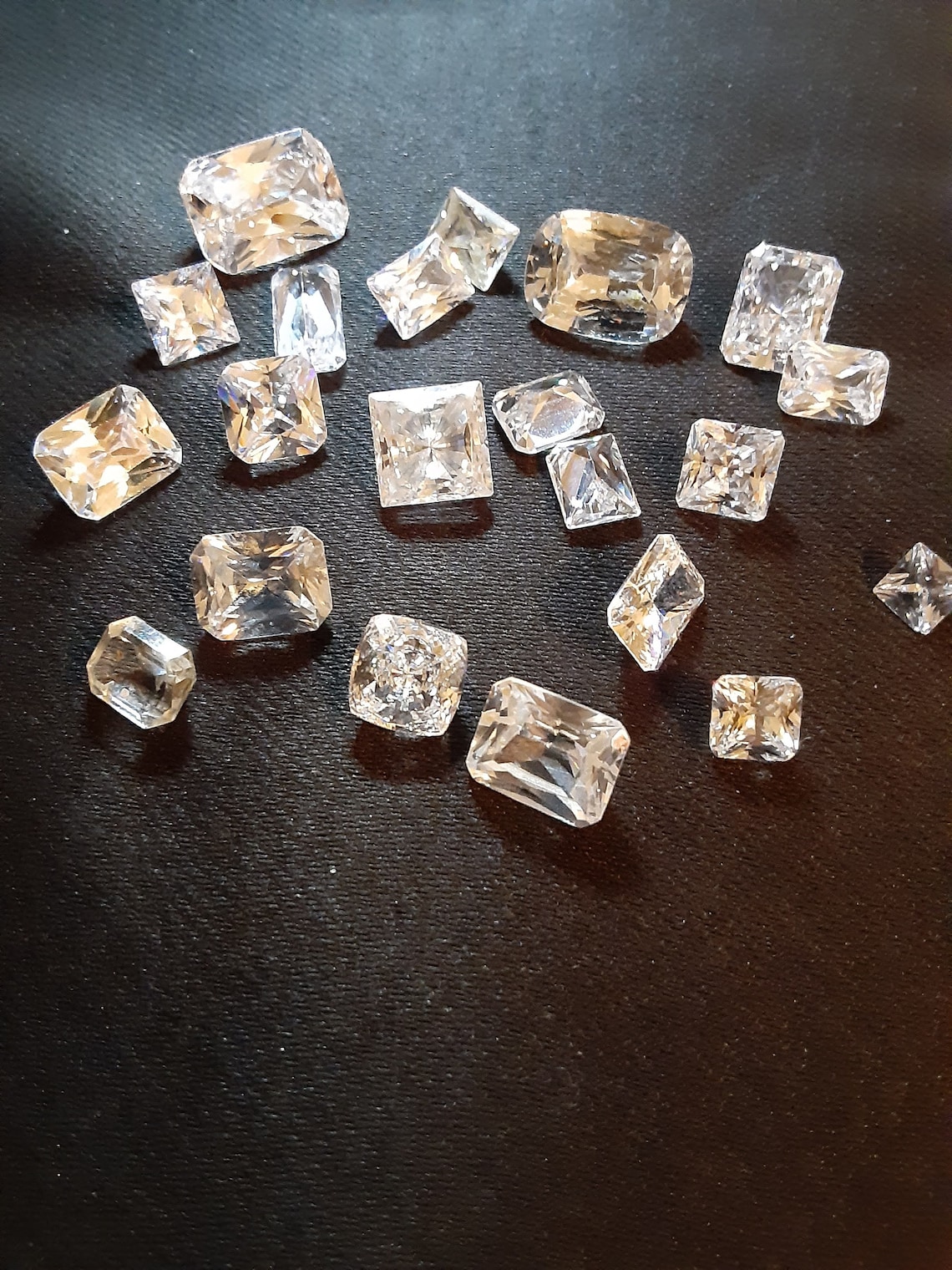 20 Brilliant and Beautiful Square Cut Crystals Etsy