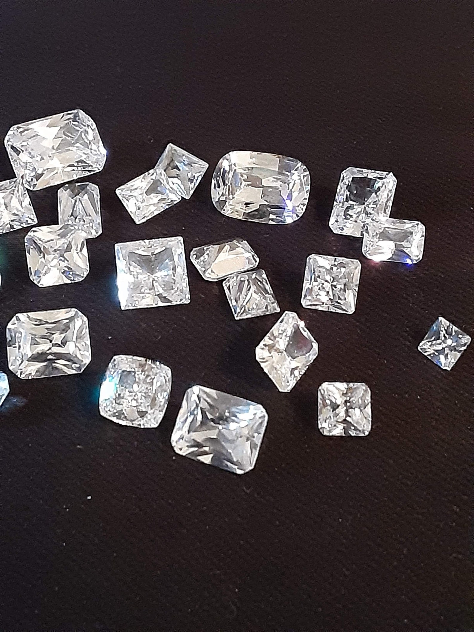 20 Brilliant and Beautiful Square Cut Crystals Etsy