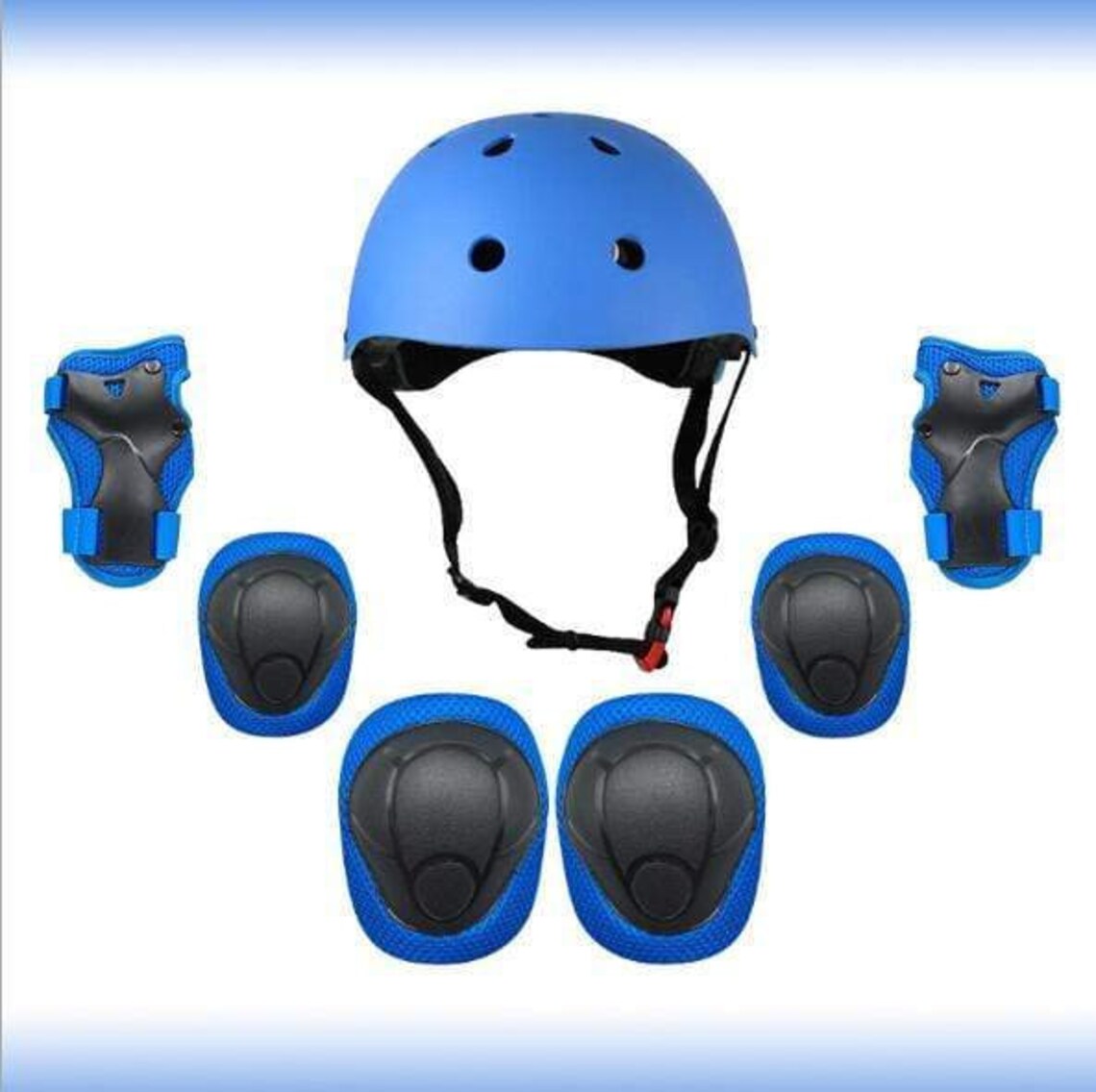 Kid's Helmet And Pads Set 7 Pcs Etsy